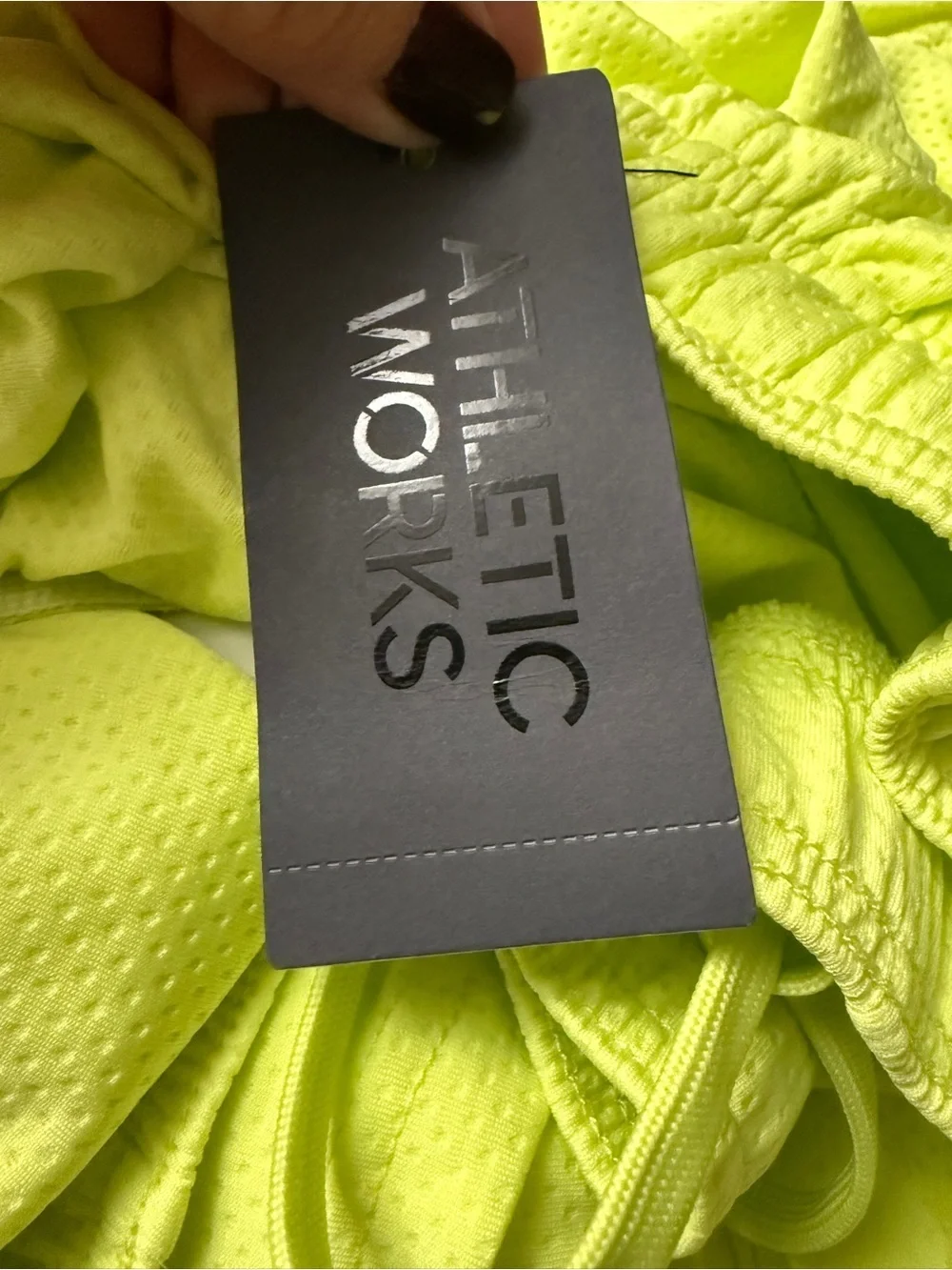 Athletic Works Neon Yellow/Lime Drawstring Mesh Basketball Shorts Men’s M NEW